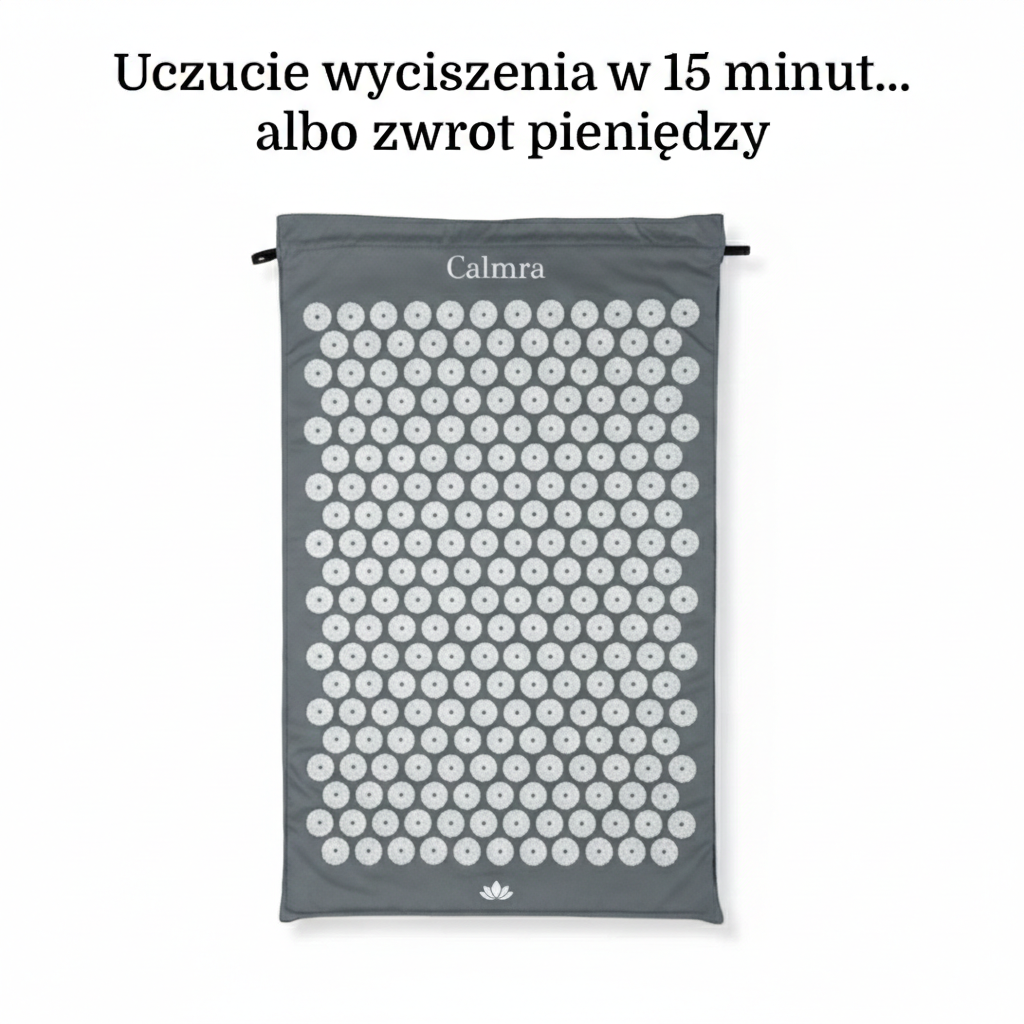 Calmra - Mata Do Akupresury | Ekologiczna, Relaksująca, Przenośna 70x40 cm