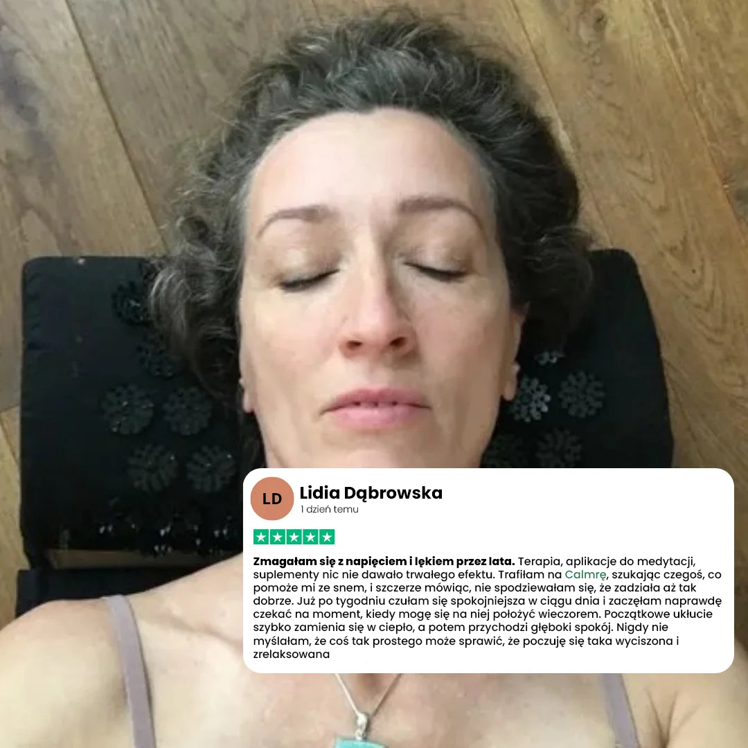 Calmra - Mata Do Akupresury | Ekologiczna, Relaksująca, Przenośna 70x40 cm